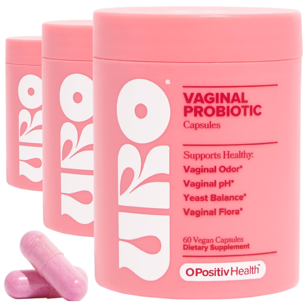 O Positiv URO Vaginal Probiotics for Women pH Balance with Prebiotics & Lactobacillus – Vaginal Health Supplement – Promote Healthy Vaginal Odor & Flora, 60 Count (Pack of 1), 1 Month Supply