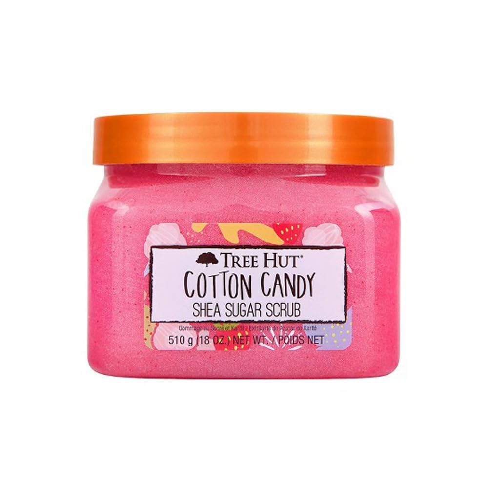 Tree Hut Pink Hibiscus Body Scrub, Exfoliating & Hydrating Sugar Scrub with Shea Butter & Essential Oils, Smooth Skin, Body Exfoliator For All Skin Types, Self Care Gifts for Women, Vegan, 18 Oz