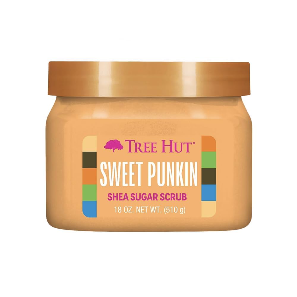 Tree Hut Pink Hibiscus Body Scrub, Exfoliating & Hydrating Sugar Scrub with Shea Butter & Essential Oils, Smooth Skin, Body Exfoliator For All Skin Types, Self Care Gifts for Women, Vegan, 18 Oz