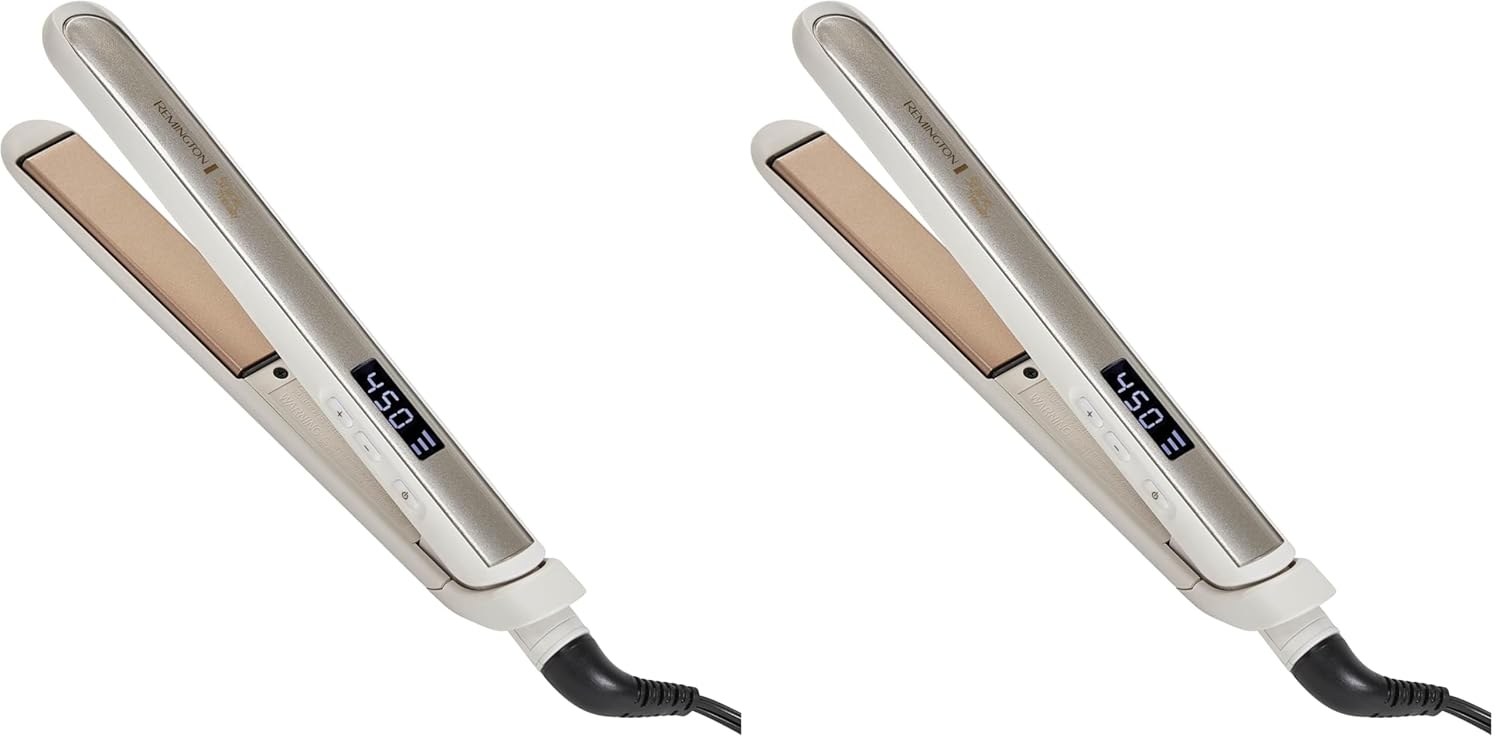 Remington Shine Therapy 1 inch Hair Straightener Iron, Flat Iron Infused with Argan Oil & Keratin, Professional Ceramic Flat Iron for Less Frizz, Shines and Smooth, Styling Tools