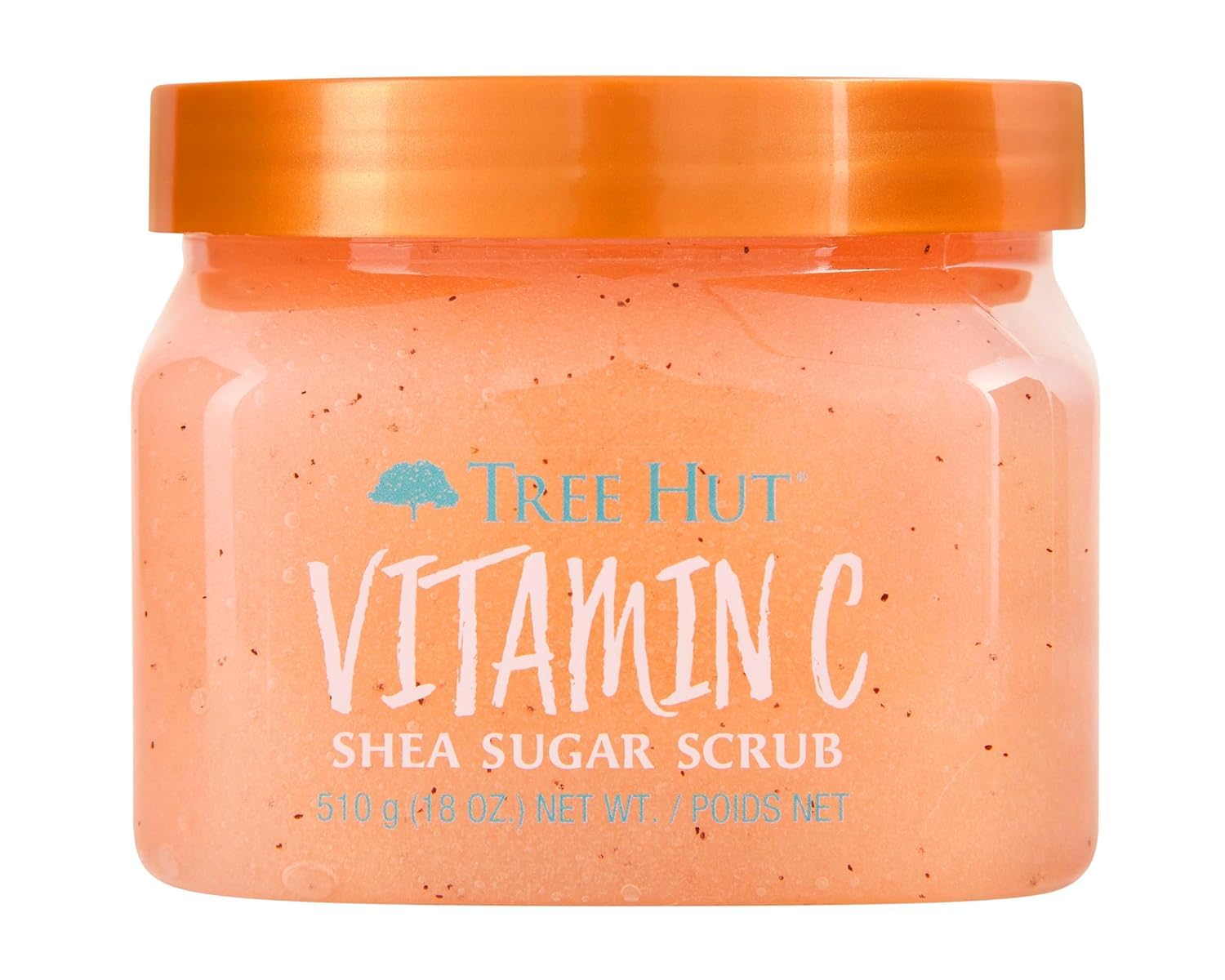 Tree Hut Pink Hibiscus Body Scrub, Exfoliating & Hydrating Sugar Scrub with Shea Butter & Essential Oils, Smooth Skin, Body Exfoliator For All Skin Types, Self Care Gifts for Women, Vegan, 18 Oz