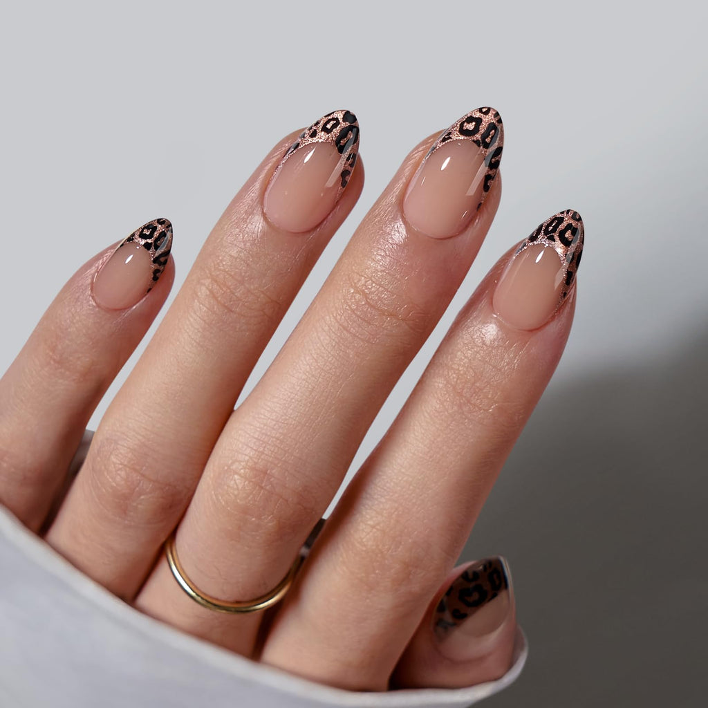 BTArtbox Square Ombre Press On Nails -Soft Gel Press On Nails Short with Nail Glue, 16 Sizes - 32 Reusable Fake Nails Kit, Vanilla Cream