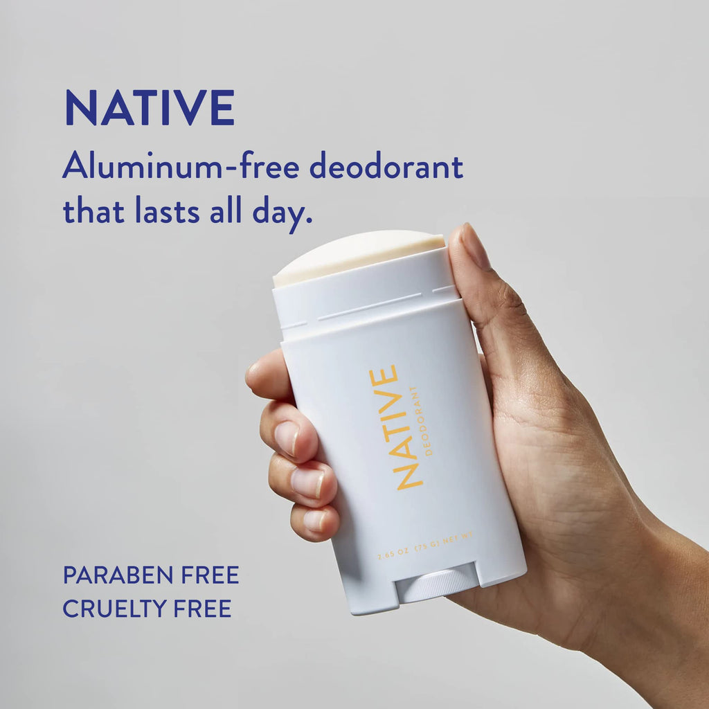 Native Deodorant Contains Naturally Derived Ingredients, 72 Hour Odor Control, Deodorant for Women and Men, Aluminum Free, Coconut & Vanilla 2.65oz