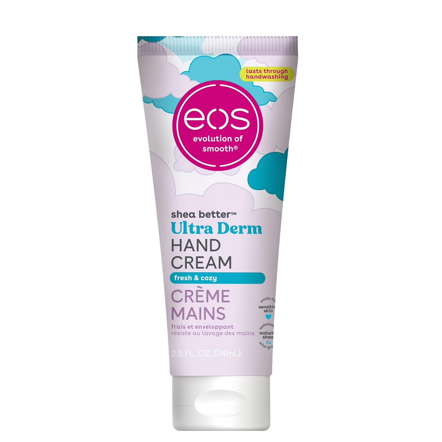 eos Shea Better Hand Cream - Coconut Hand Lotion and Skin Care | Instant Hydration + Lasting Protection | 2.5 oz