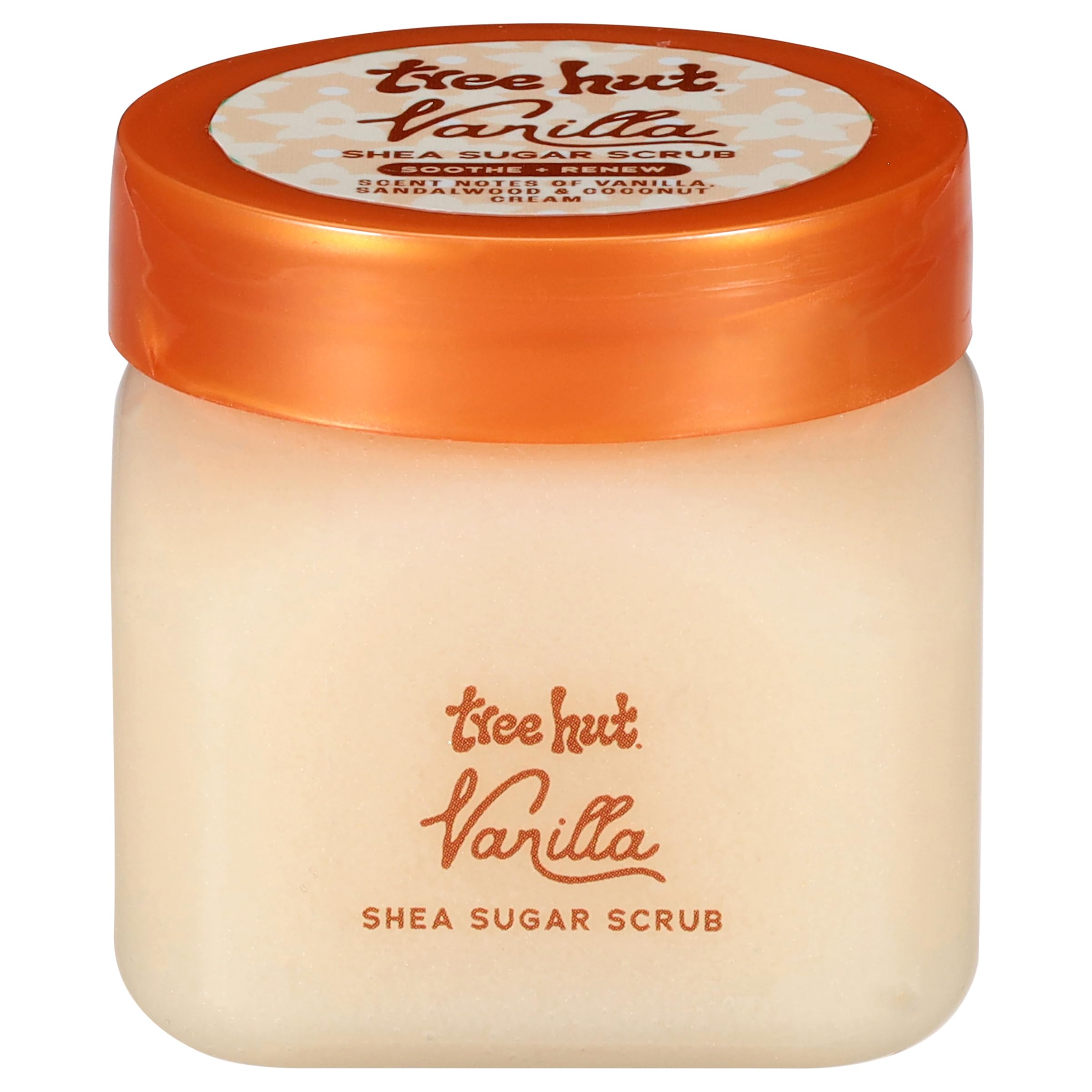 Tree Hut Pink Hibiscus Body Scrub, Exfoliating & Hydrating Sugar Scrub with Shea Butter & Essential Oils, Smooth Skin, Body Exfoliator For All Skin Types, Self Care Gifts for Women, Vegan, 18 Oz