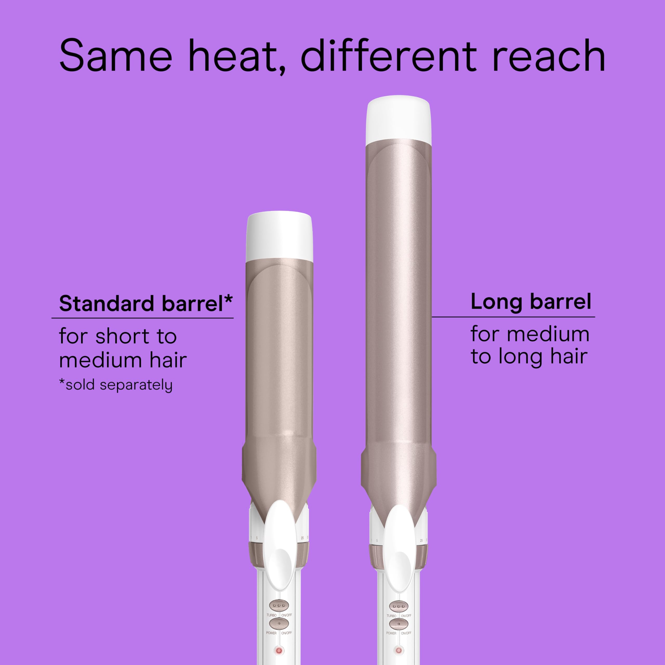 Conair Double Ceramic 1-Inch Curling Iron, 1-Inch Barrel Creates Classic Curls, Hair Curler for Use on Short, Medium, & Long Hair, White/Rose Gold