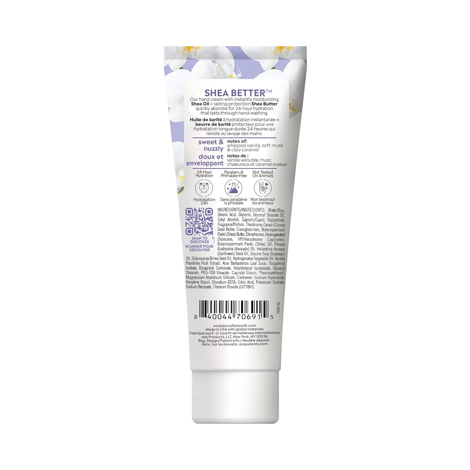 eos Shea Better Hand Cream - Coconut Hand Lotion and Skin Care | Instant Hydration + Lasting Protection | 2.5 oz