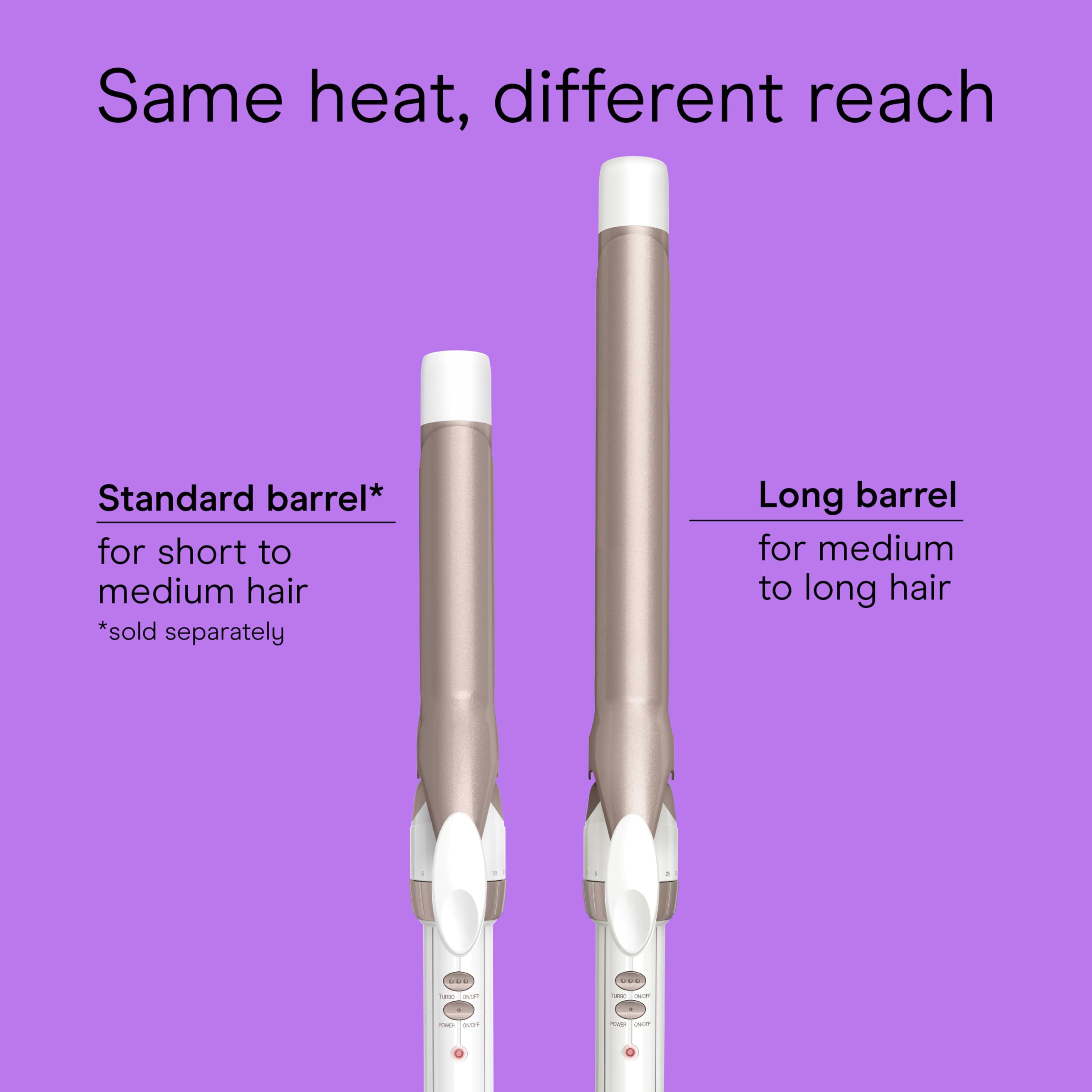Conair Double Ceramic 1-Inch Curling Iron, 1-Inch Barrel Creates Classic Curls, Hair Curler for Use on Short, Medium, & Long Hair, White/Rose Gold