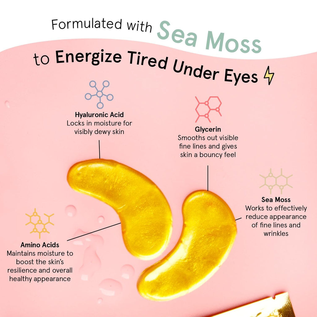 grace & stella Award Winning Under Eye Mask - Reduce Dark Circles, Puffy Eyes, Undereye Bags, Wrinkles - Gel Under Eye Patches - Small Birthday Gifts - Vegan Cruelty-Free (Pink, 6 Pairs)