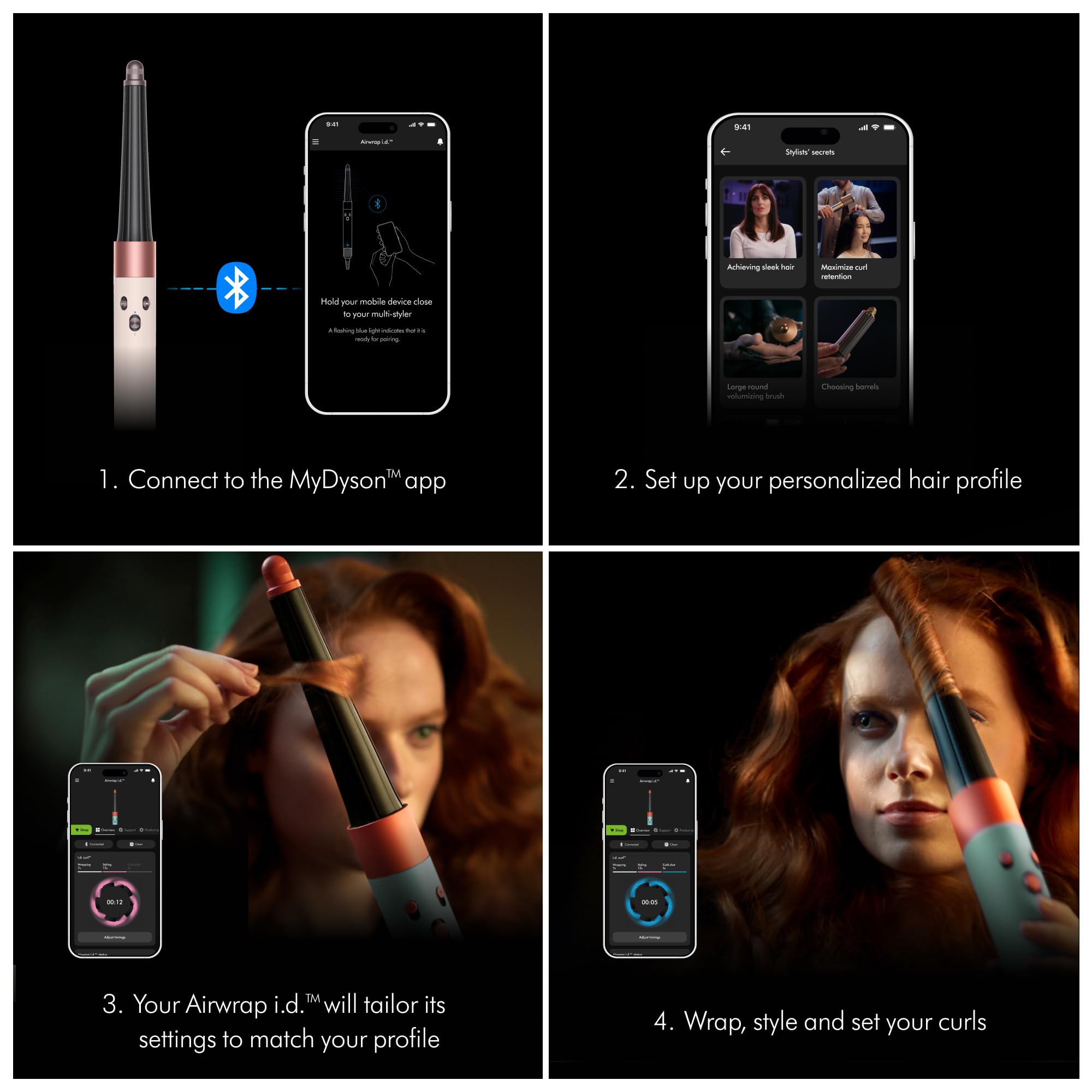 Dyson Airwrap i.d.™ Multi-Styler, Allure Winner, Bluetooth Connected, No Heat Damage, 6-in-1 Versatility, Intelligent Hair Styler
