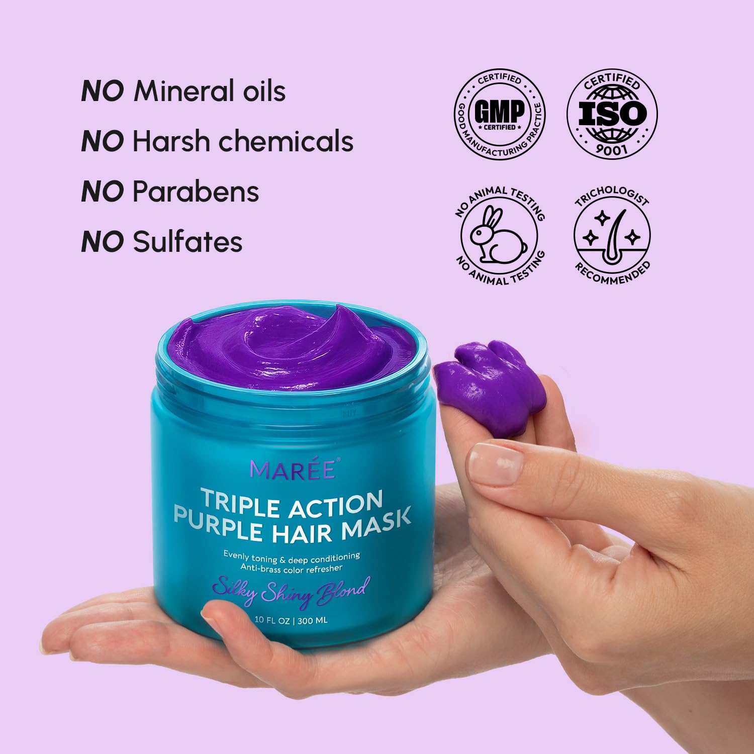 MAREE Deep Conditioning Hair Mask for Damaged Hair Treatment – Keratin Hair Care for Hydrating Growth Repair Moisturizing – Dry Curly Color Refreshing – Tratamiento Mascarilla Para el Cabello Seco