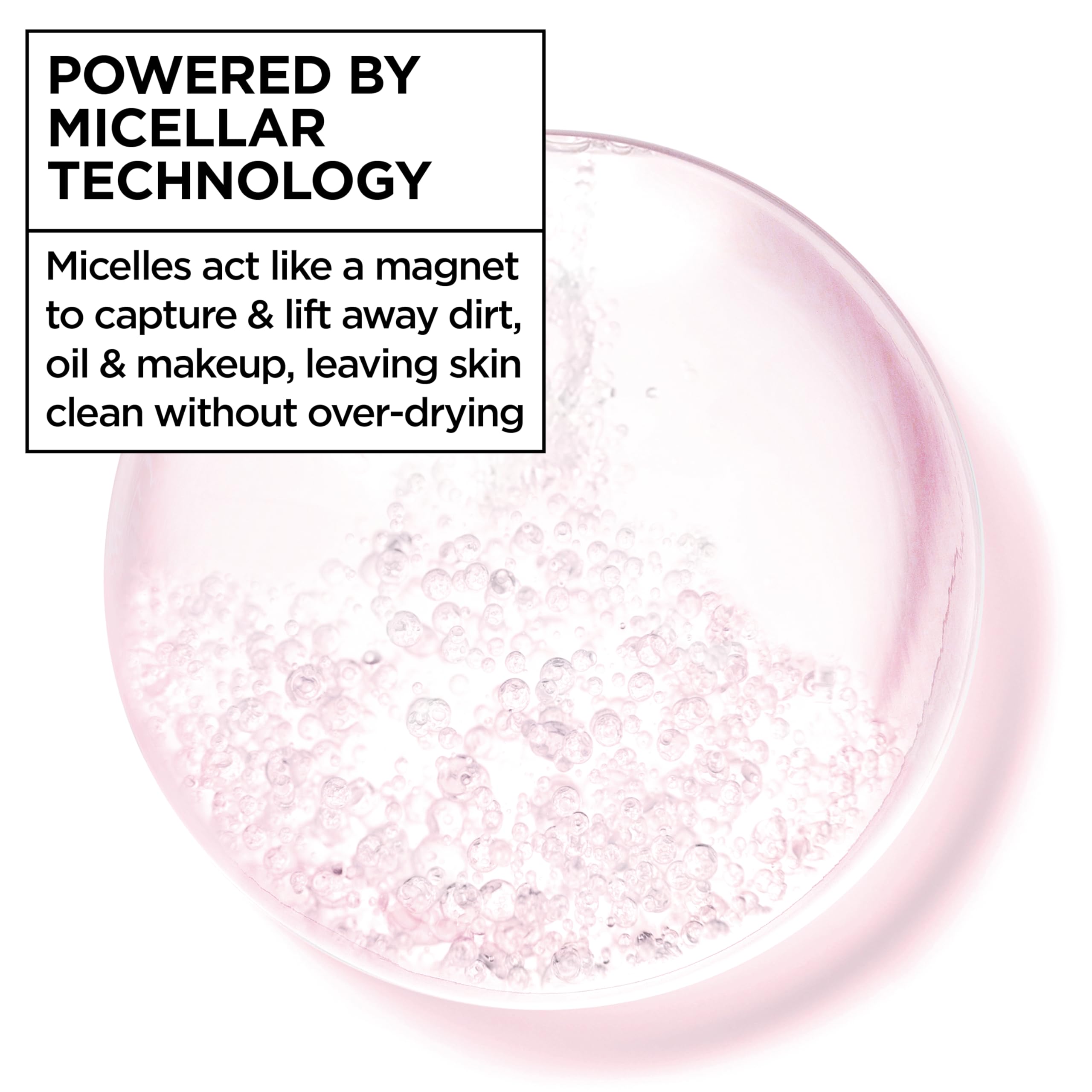 Garnier Micellar Cleansing Water, All-in-1 Makeup Remover and Facial Cleanser, For All Skin Types, 3.4 Fl Oz (100mL), 1 Count (Packaging May Vary)