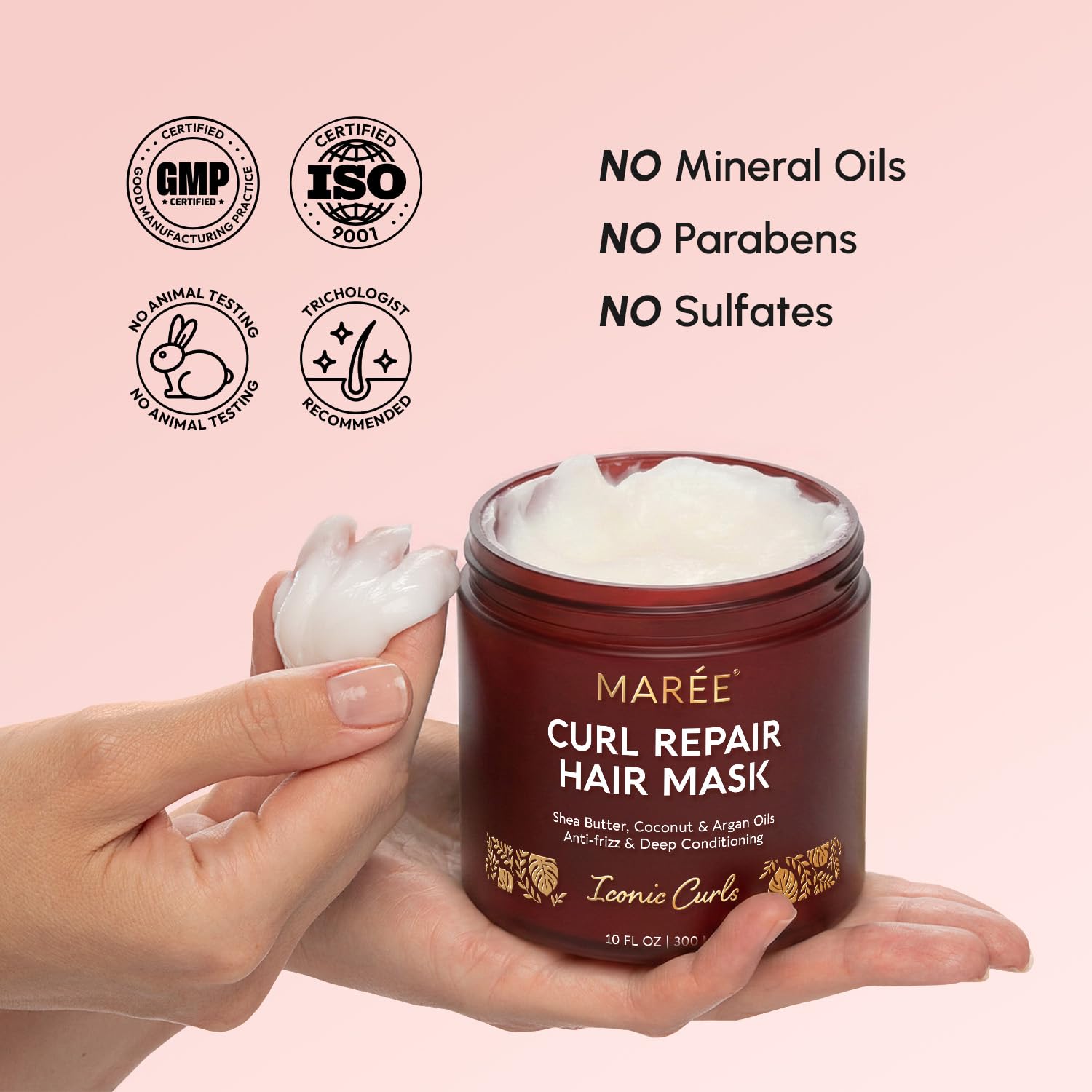 MAREE Deep Conditioning Hair Mask for Damaged Hair Treatment – Keratin Hair Care for Hydrating Growth Repair Moisturizing – Dry Curly Color Refreshing – Tratamiento Mascarilla Para el Cabello Seco