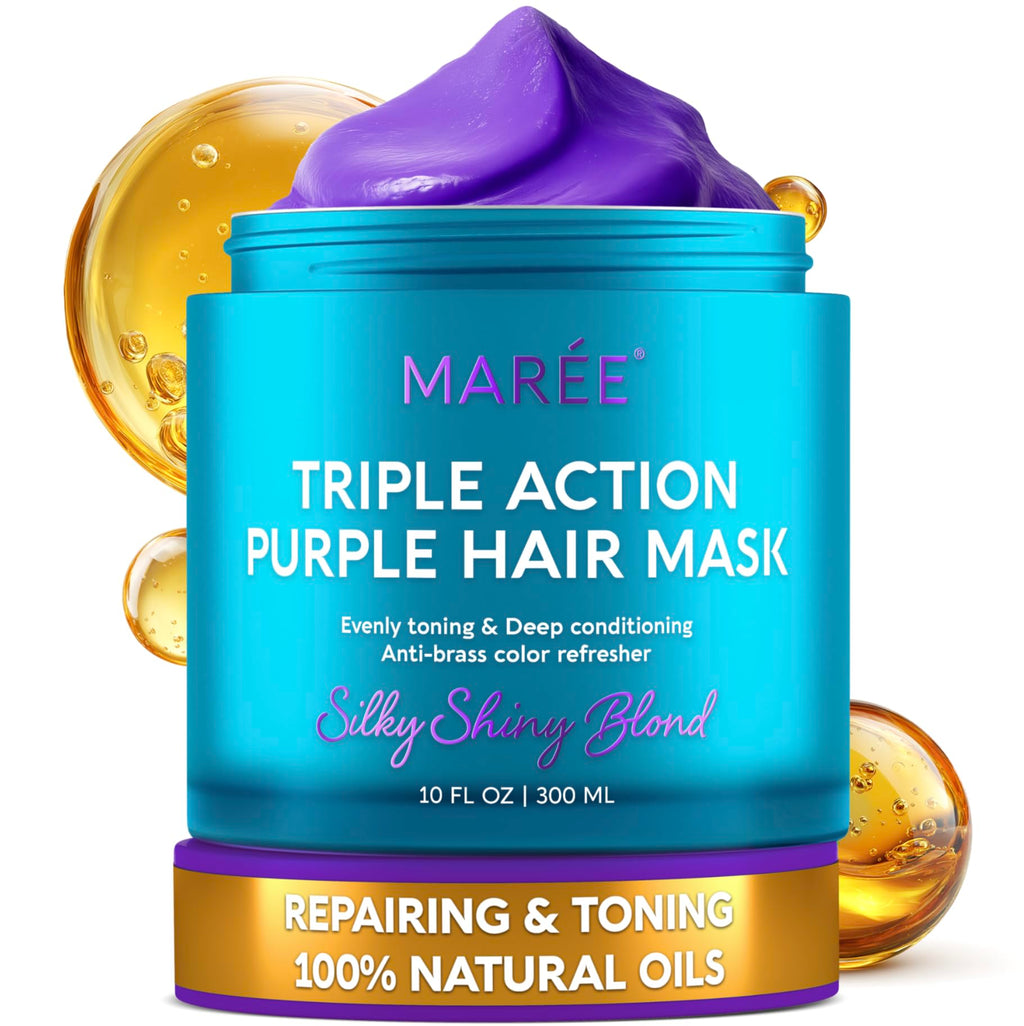 MAREE Deep Conditioning Hair Mask for Damaged Hair Treatment – Keratin Hair Care for Hydrating Growth Repair Moisturizing – Dry Curly Color Refreshing – Tratamiento Mascarilla Para el Cabello Seco