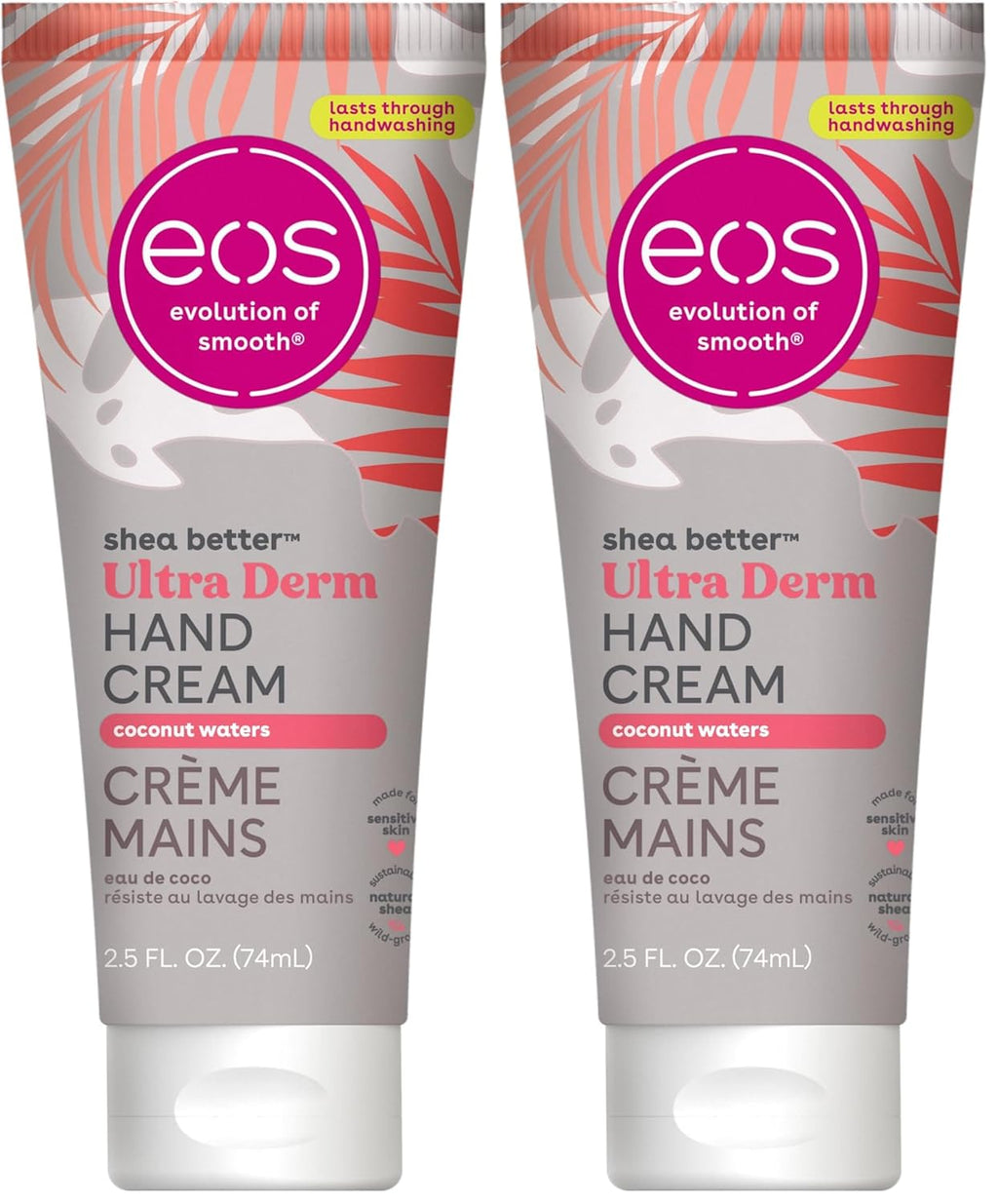 eos Shea Better Hand Cream - Coconut Hand Lotion and Skin Care | Instant Hydration + Lasting Protection | 2.5 oz