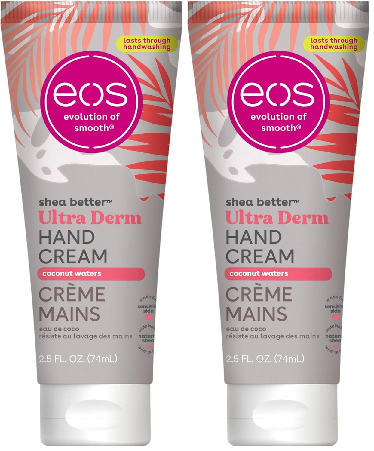 eos Shea Better Hand Cream - Coconut Hand Lotion and Skin Care | Instant Hydration + Lasting Protection | 2.5 oz