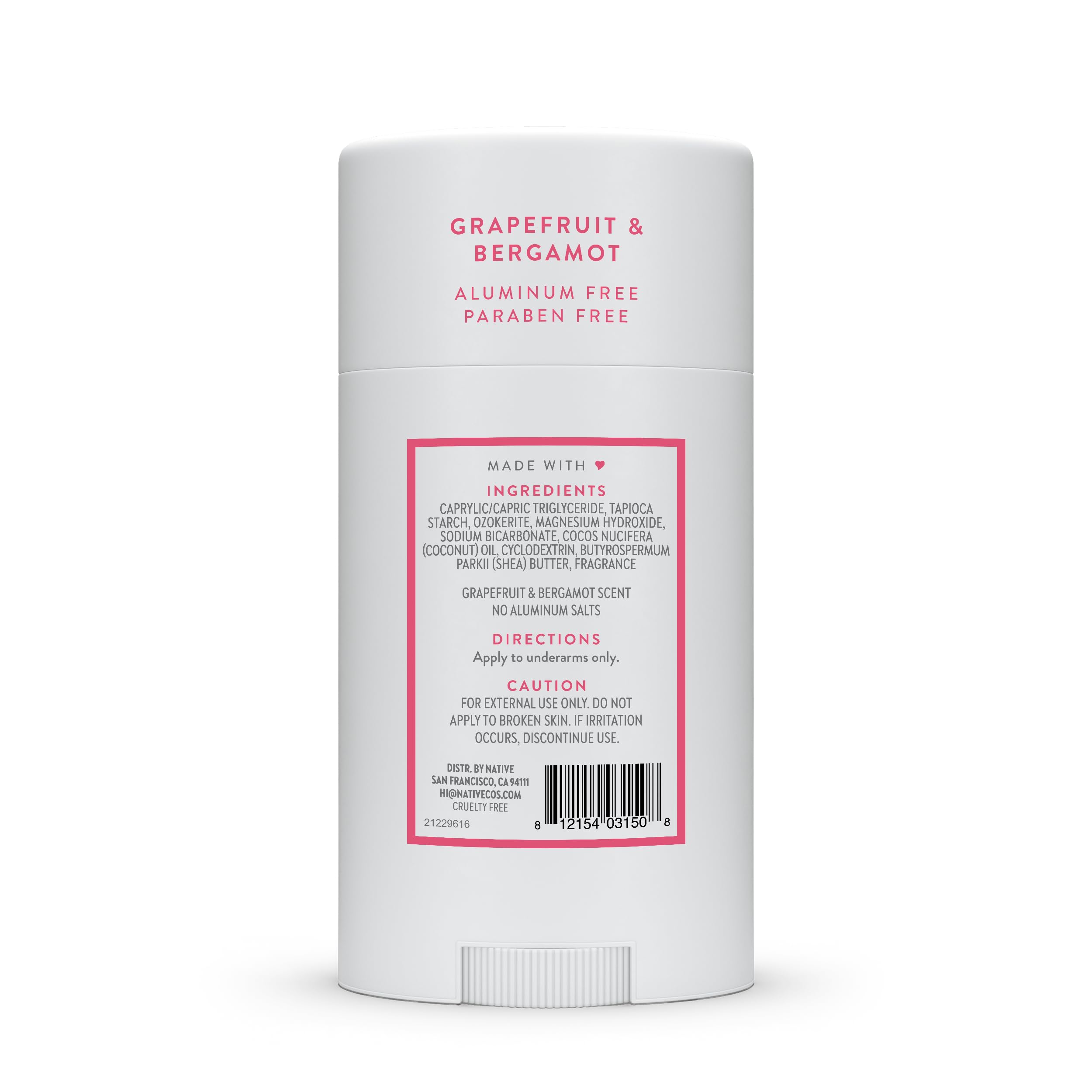 Native Deodorant Contains Naturally Derived Ingredients, 72 Hour Odor Control, Deodorant for Women and Men, Aluminum Free, Coconut & Vanilla 2.65oz