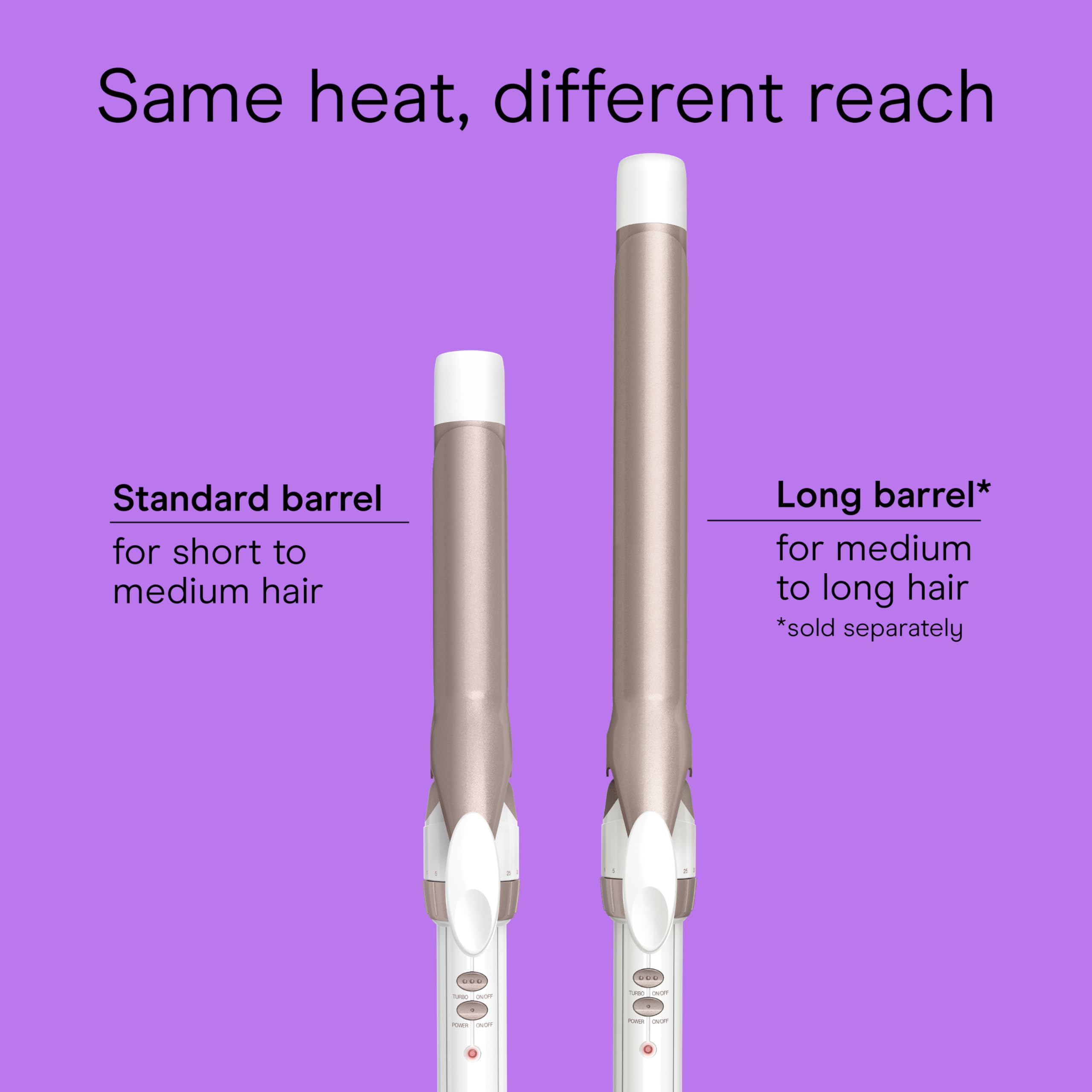 Conair Double Ceramic 1-Inch Curling Iron, 1-Inch Barrel Creates Classic Curls, Hair Curler for Use on Short, Medium, & Long Hair, White/Rose Gold