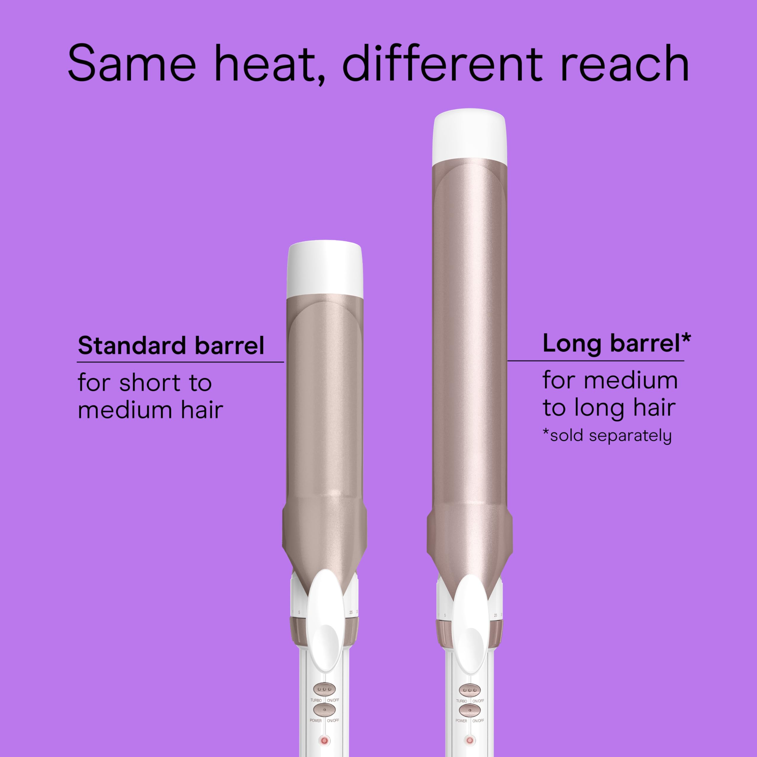 Conair Double Ceramic 1-Inch Curling Iron, 1-Inch Barrel Creates Classic Curls, Hair Curler for Use on Short, Medium, & Long Hair, White/Rose Gold