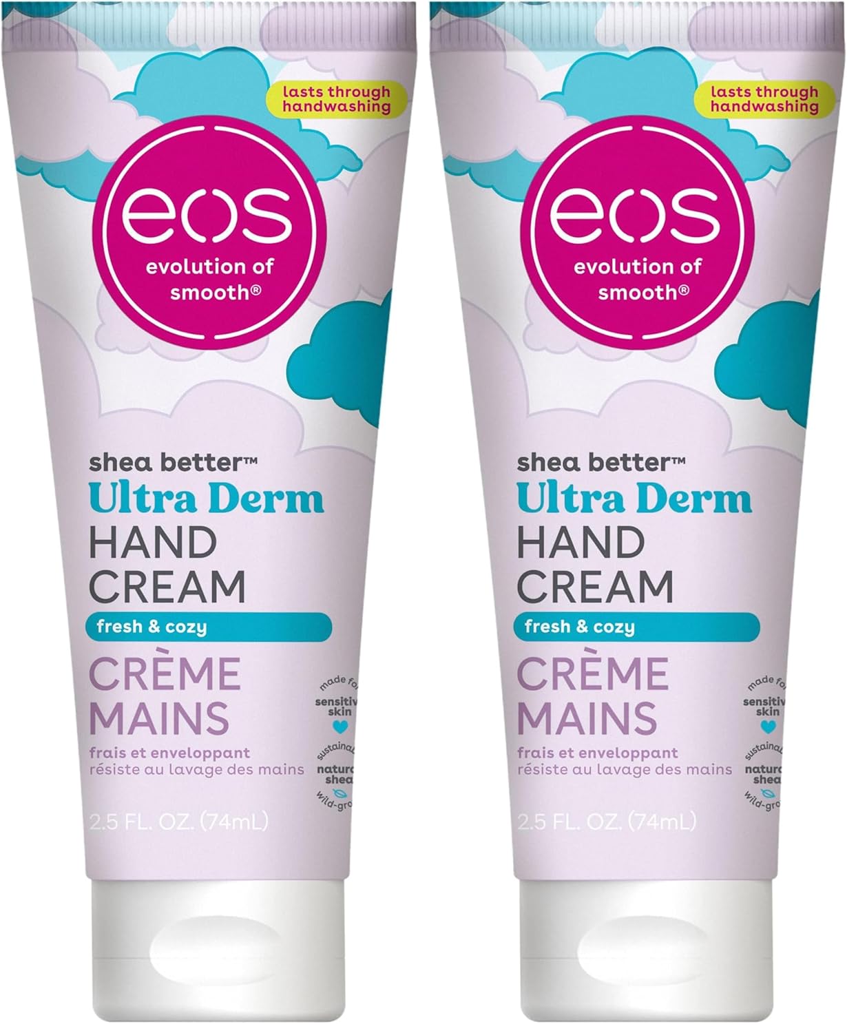 eos Shea Better Hand Cream - Coconut Hand Lotion and Skin Care | Instant Hydration + Lasting Protection | 2.5 oz