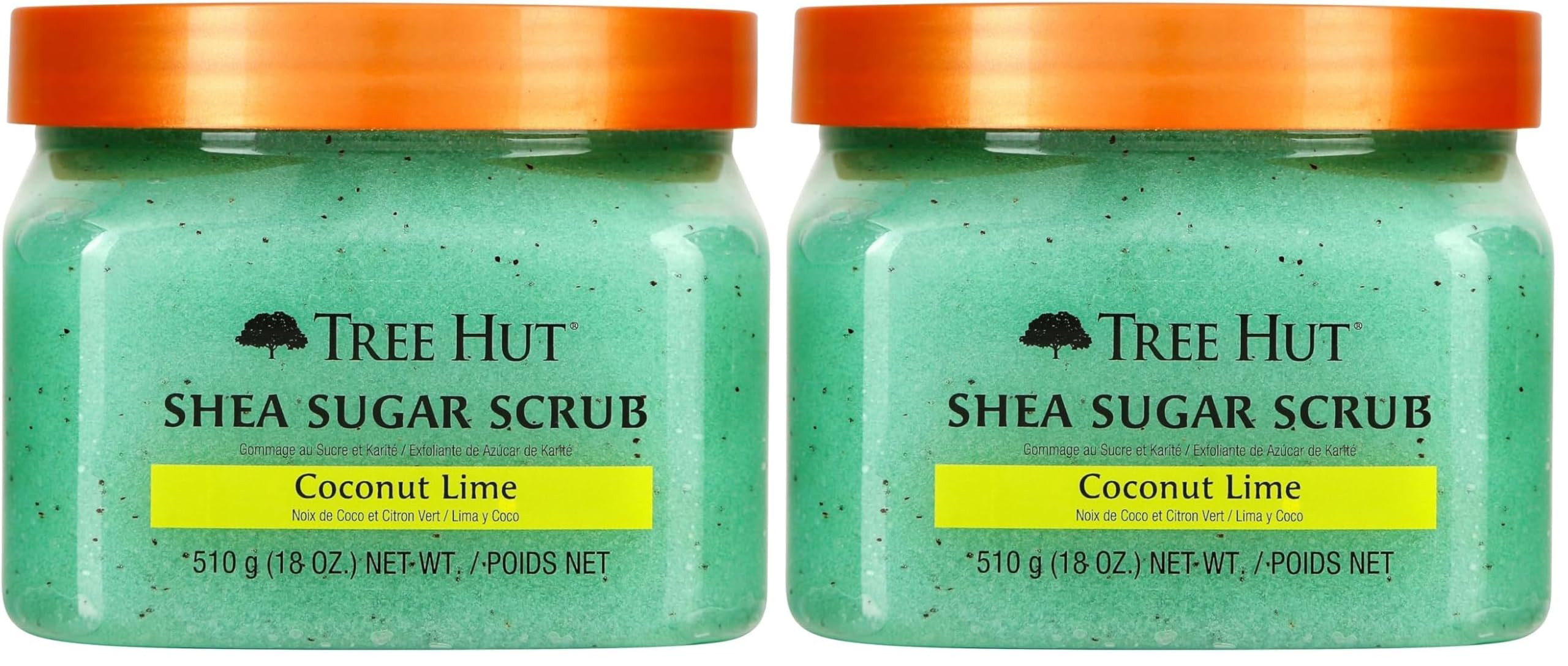 Tree Hut Pink Hibiscus Body Scrub, Exfoliating & Hydrating Sugar Scrub with Shea Butter & Essential Oils, Smooth Skin, Body Exfoliator For All Skin Types, Self Care Gifts for Women, Vegan, 18 Oz