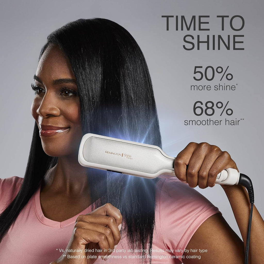 Remington Shine Therapy 1 inch Hair Straightener Iron, Flat Iron Infused with Argan Oil & Keratin, Professional Ceramic Flat Iron for Less Frizz, Shines and Smooth, Styling Tools