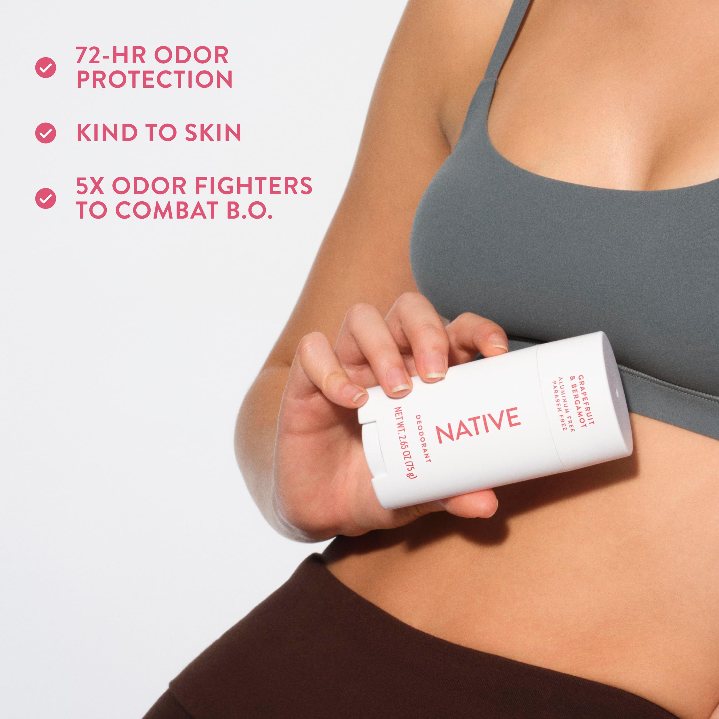 Native Deodorant Contains Naturally Derived Ingredients, 72 Hour Odor Control, Deodorant for Women and Men, Aluminum Free, Coconut & Vanilla 2.65oz