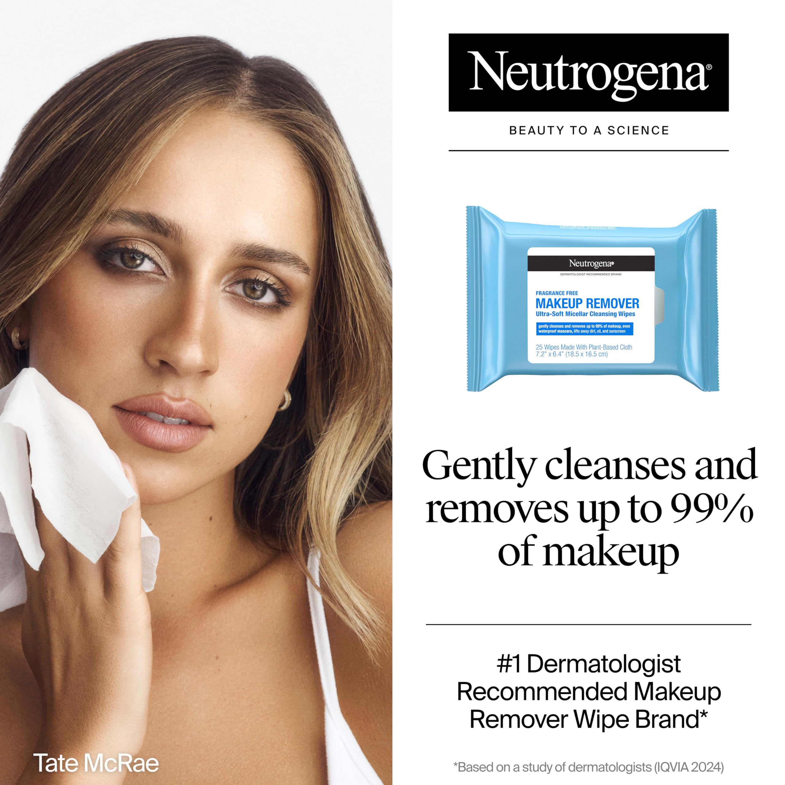Neutrogena Makeup Remover Wipes, Daily Single Face Cleansing Towelettes, Makeup Removing Cleansing Wipes Removes Dirt & Oil, Alcohol-Free Face Towelettes, 20 ct