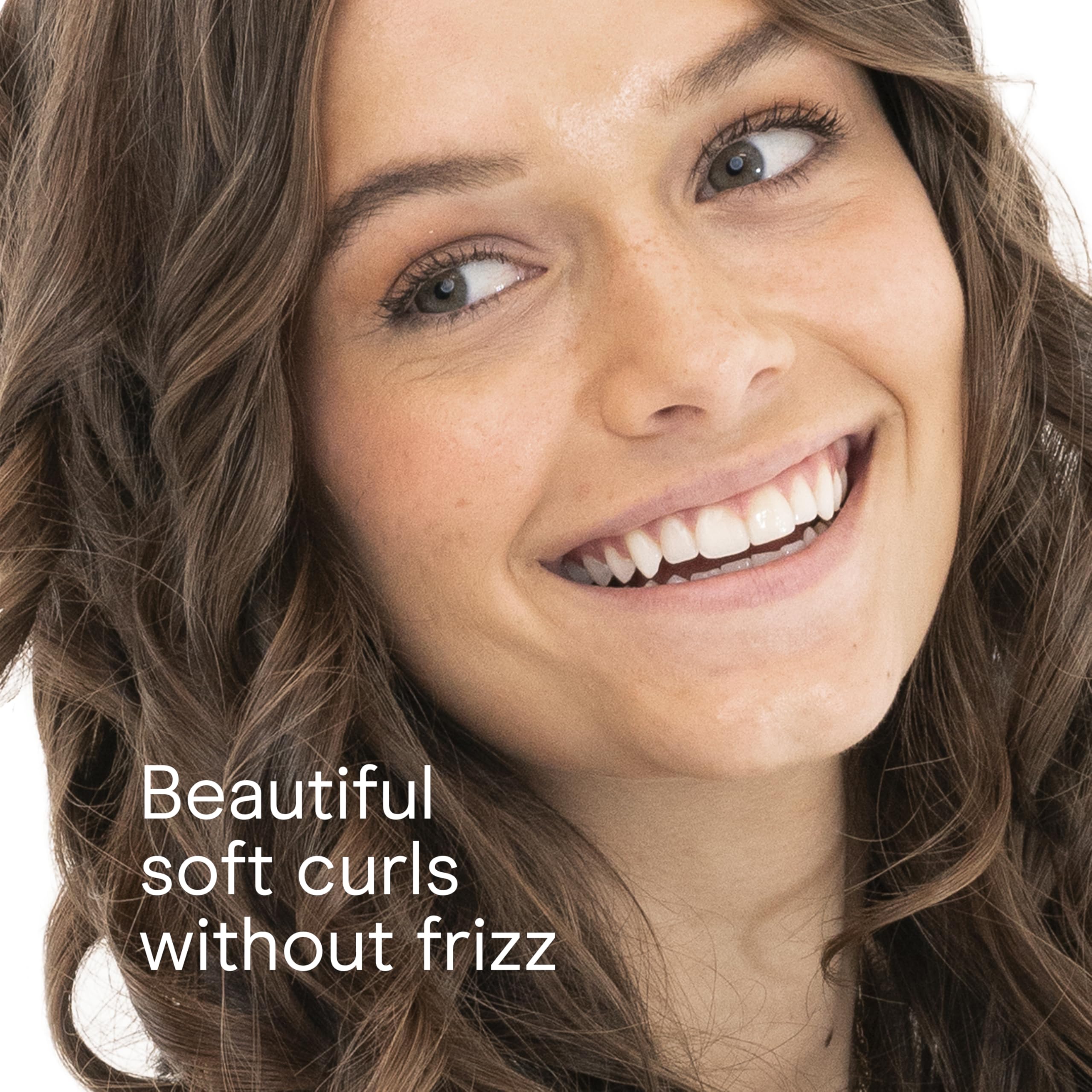 Conair Double Ceramic 1-Inch Curling Iron, 1-Inch Barrel Creates Classic Curls, Hair Curler for Use on Short, Medium, & Long Hair, White/Rose Gold